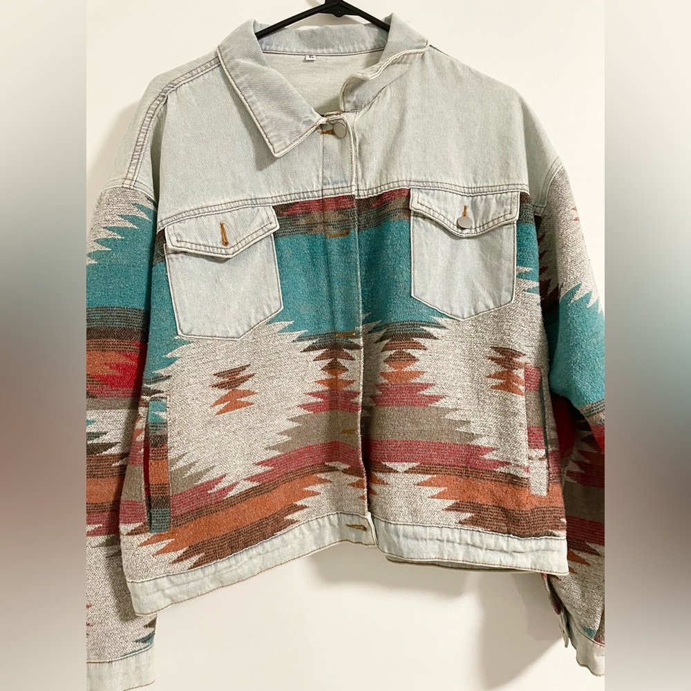 Western Boho Jean Jacket